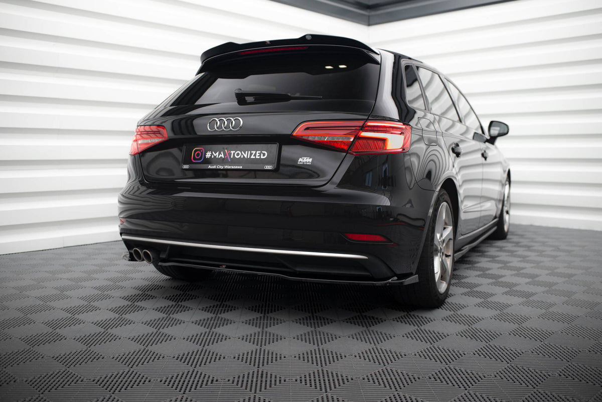 Rear Side Splitters suitable for Audi A3 Sportback 8V Facelift