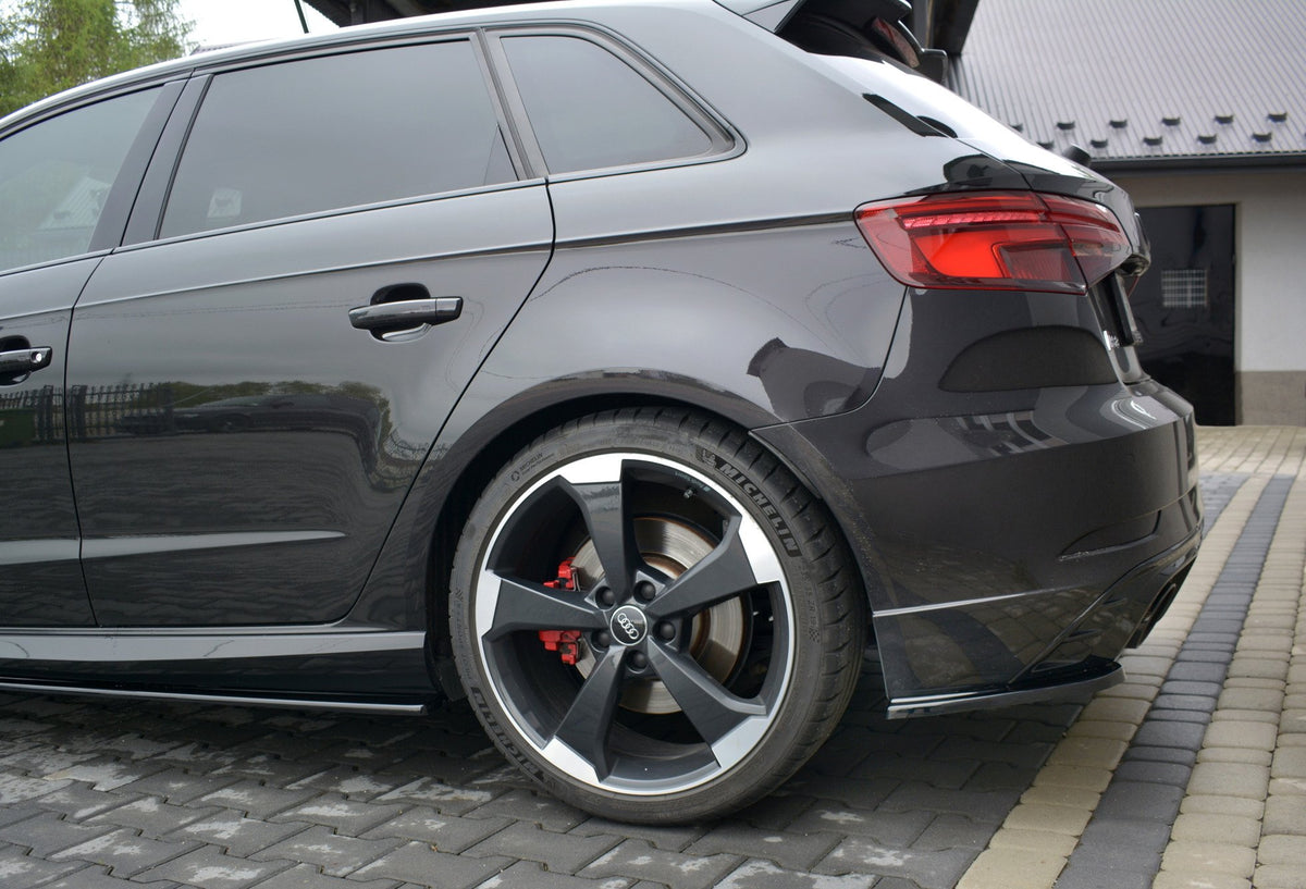 Rear Side Splitters suitable for Audi RS3 8V FL Sportback