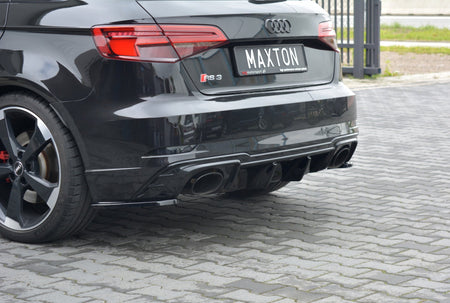 Rear Side Splitters suitable for Audi RS3 8V FL Sportback