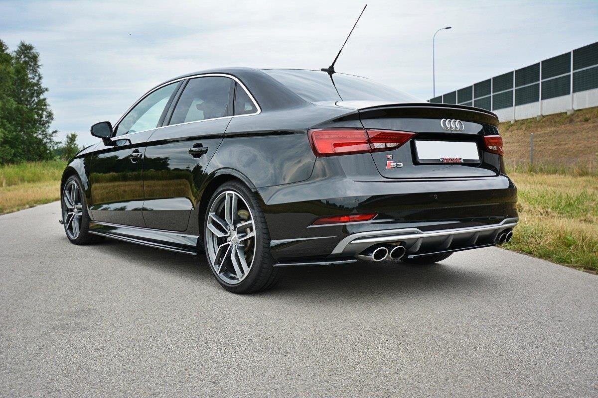 Rear Side Splitters suitable for Audi S3 / A3 S-Line 8V FL Sedan
