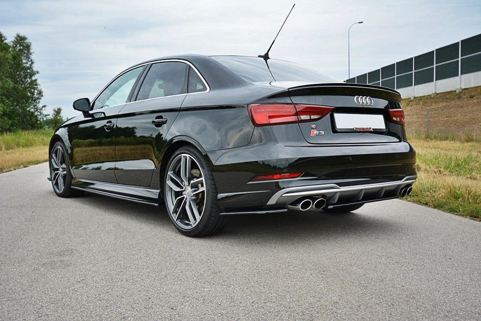 Rear Side Splitters suitable for Audi S3 / A3 S-Line 8V FL Sedan
