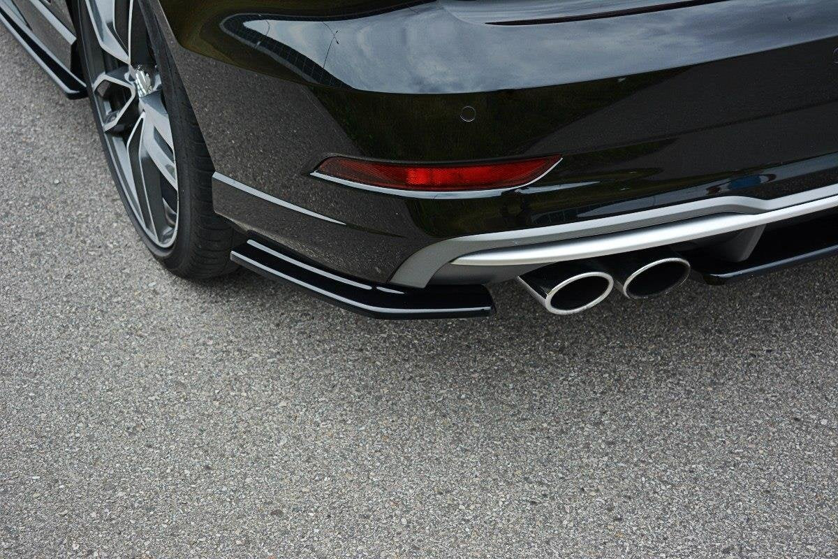 Rear Side Splitters suitable for Audi S3 / A3 S-Line 8V FL Sedan