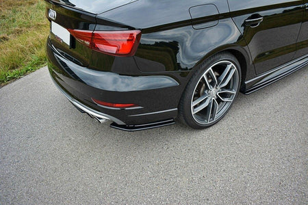 Rear Side Splitters suitable for Audi S3 / A3 S-Line 8V FL Sedan