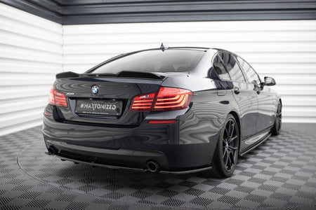 Rear Side Splitters  suitable for BMW 5 M-Pack Sedan /Touring  F10/F11 (fits two single exhaust ends)