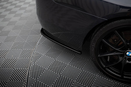 Rear Side Splitters  suitable for BMW 5 M-Pack Sedan /Touring  F10/F11 (fits two single exhaust ends)