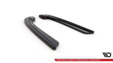 Rear Side Splitters  suitable for BMW 5 M-Pack Sedan /Touring  F10/F11 (fits two single exhaust ends)