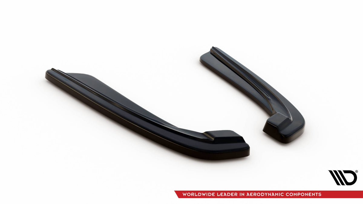 Rear Side Splitters  suitable for BMW 5 M-Pack Sedan /Touring  F10/F11 (fits two single exhaust ends)