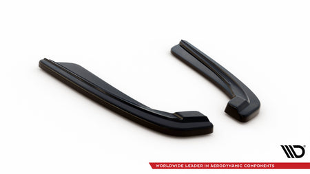 Rear Side Splitters  suitable for BMW 5 M-Pack Sedan /Touring  F10/F11 (fits two single exhaust ends)