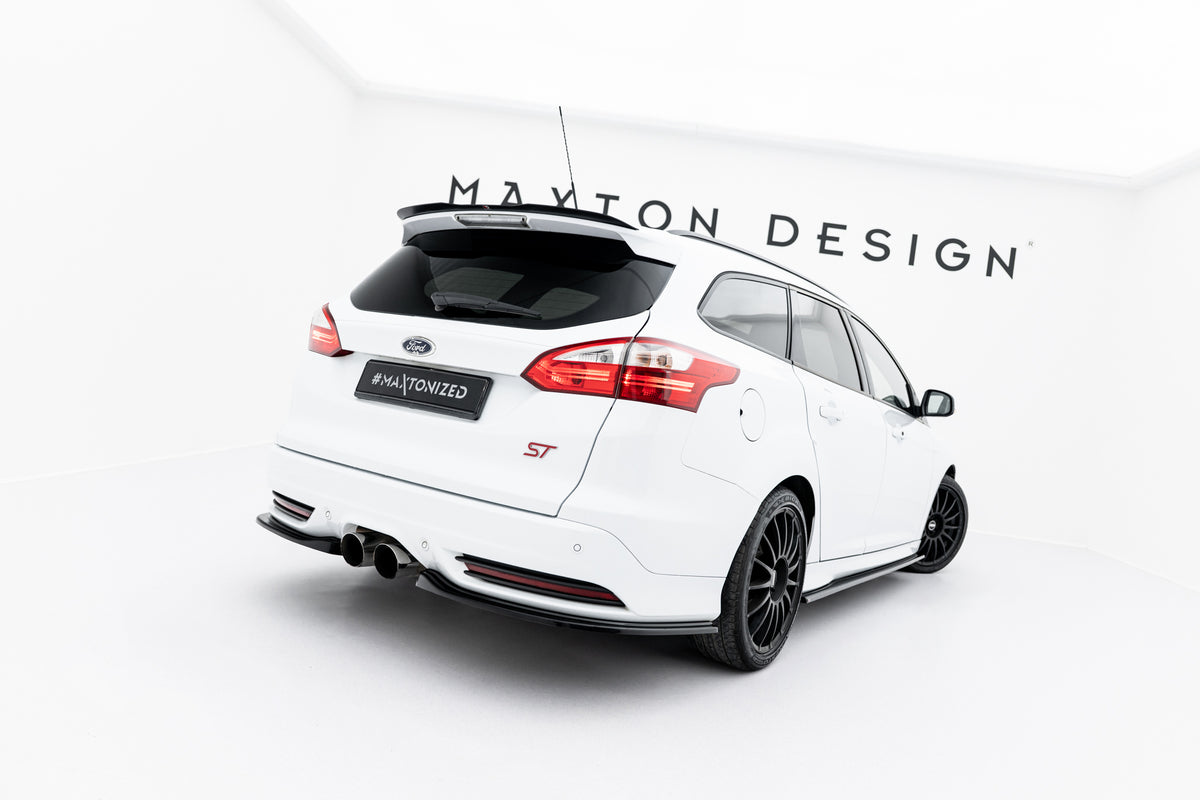 Rear Side Splitters suitable for Ford Focus ST Estate Mk3 / Mk3 Facelift