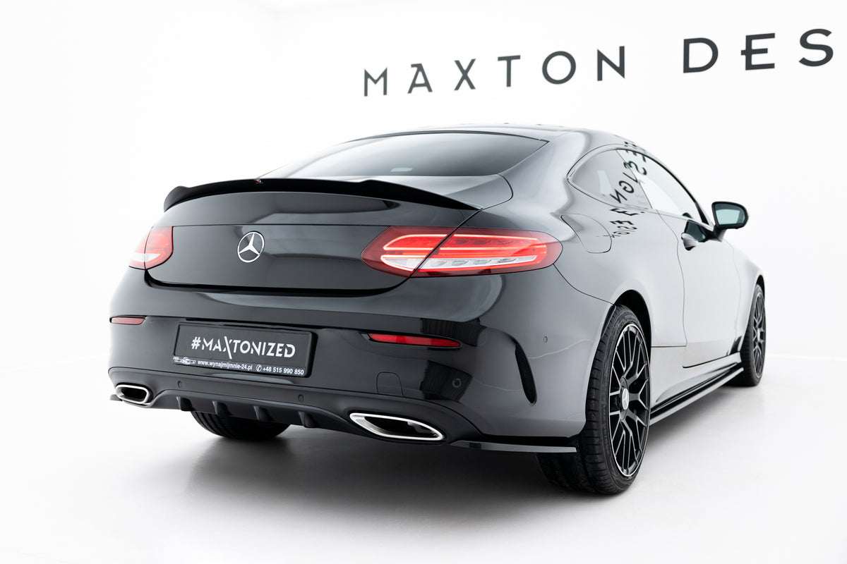 Rear Side Splitters suitable for Mercedes- Benz C Coupe AMG-Line C205
