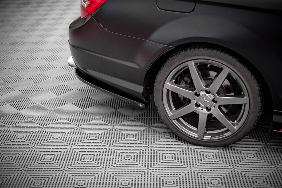 Rear Side Splitters suitable for Mercedes-Benz C Coupe / Sedan / Estate  AMG-Line C204 / W204 Facelift / S204 Facelift