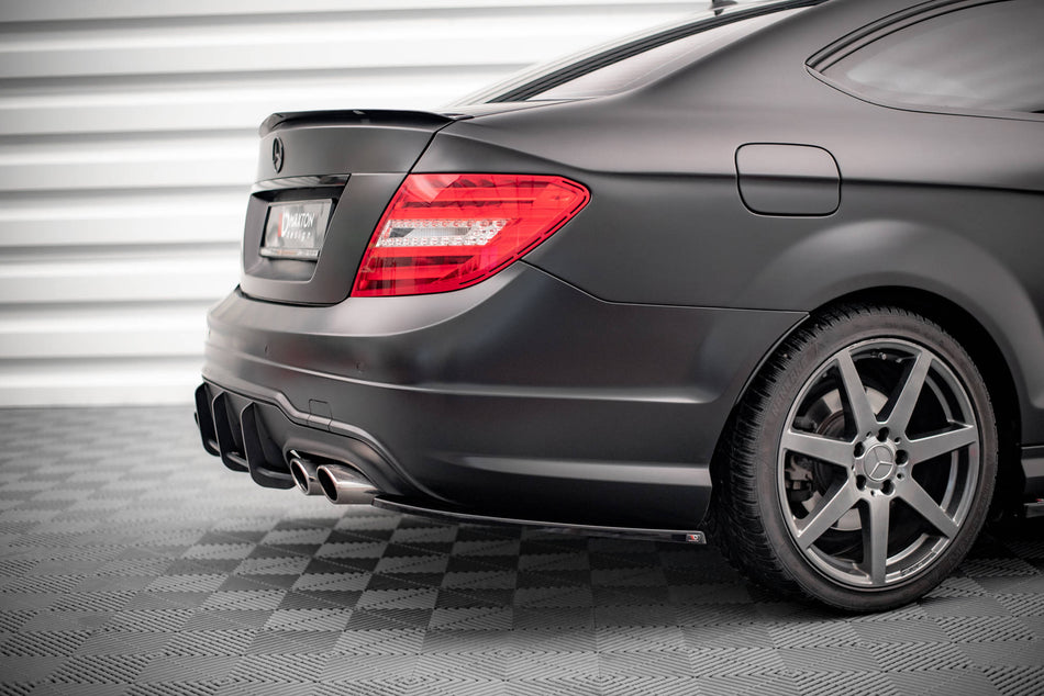 Rear Side Splitters suitable for Mercedes-Benz C Coupe / Sedan / Estate  AMG-Line C204 / W204 Facelift / S204 Facelift