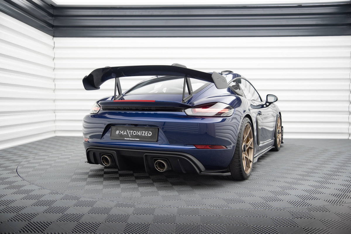 Rear Side Splitters suitable for Porsche 718 Cayman GT4 RS 982c