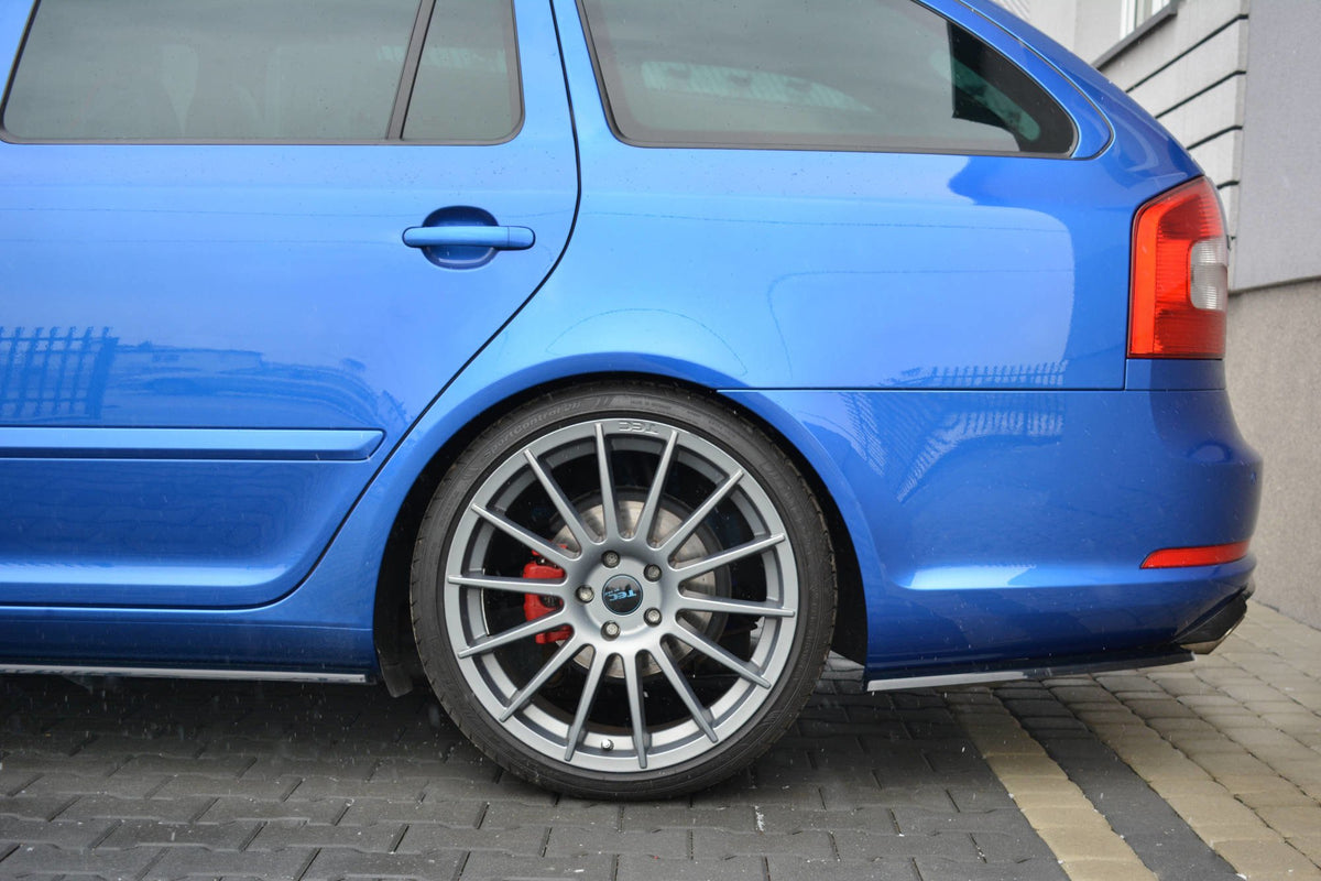 Rear Side Splitters suitable for Skoda Octavia RS Sedan / Combi Mk2 / Mk2 Facelift