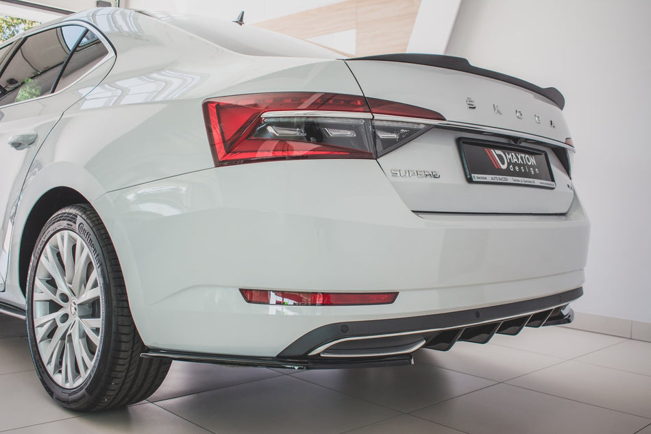 Rear Side Splitters suitable for Skoda Superb Liftback / Combi Mk3 Facelift
