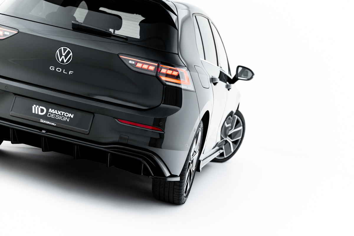 Rear Side Splitters suitable for Volkswagen Golf Hatchback Mk8 Facelift  Fits only with :   VW-GO-8-RS1G