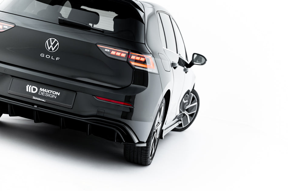 Rear Side Splitters suitable for Volkswagen Golf Hatchback Mk8 Facelift  Fits only with :   VW-GO-8-RS1G