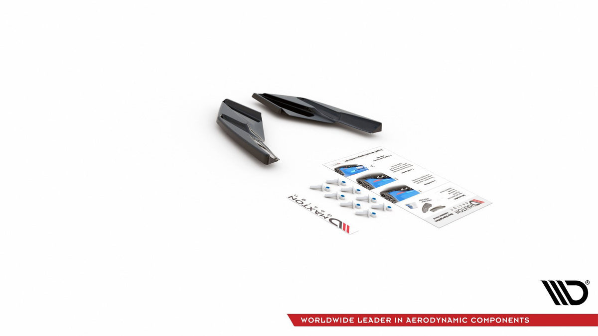 Rear Side Splitters suitable for Volkswagen Golf Hatchback Mk8  The product fits only with rear valance VW-GO-8-RS1!