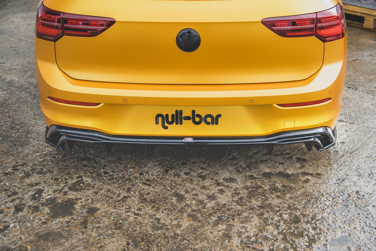 Rear Side Splitters suitable for Volkswagen Golf Hatchback Mk8  The product fits only with rear valance VW-GO-8-RS1!