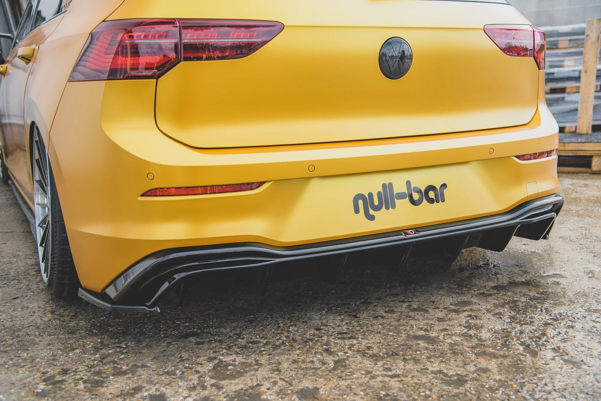 Rear Side Splitters suitable for Volkswagen Golf Hatchback Mk8  The product fits only with rear valance VW-GO-8-RS1!