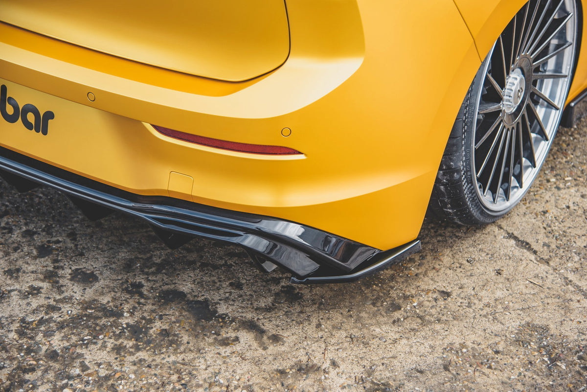 Rear Side Splitters suitable for Volkswagen Golf Hatchback Mk8  The product fits only with rear valance VW-GO-8-RS1!