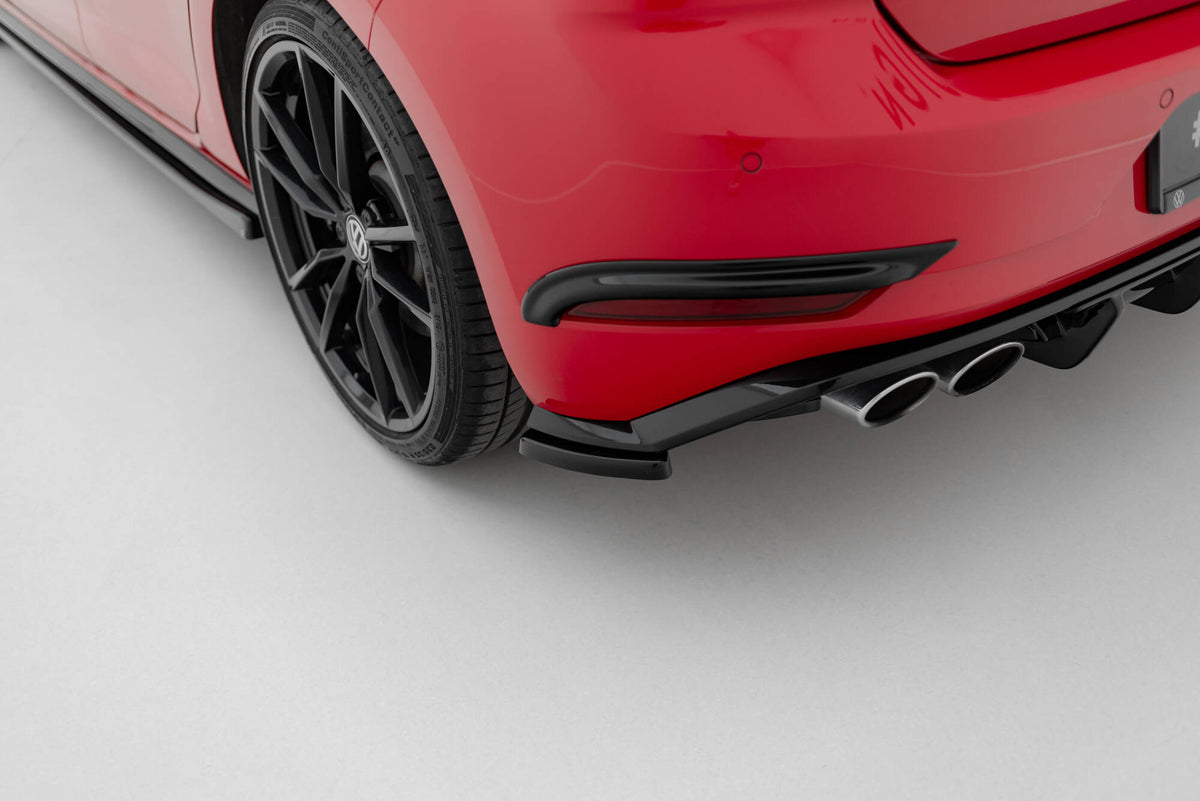 Rear Side Splitters suitable for Volkswagen Golf Hatchback R / R-Line Mk7 Facelift