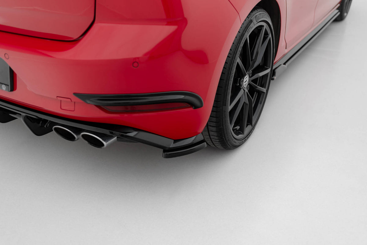 Rear Side Splitters suitable for Volkswagen Golf Hatchback R / R-Line Mk7 Facelift