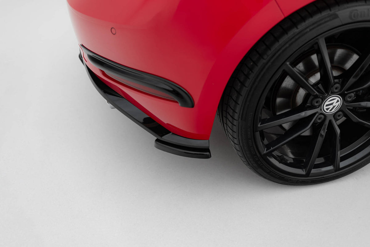 Rear Side Splitters suitable for Volkswagen Golf Hatchback R / R-Line Mk7 Facelift
