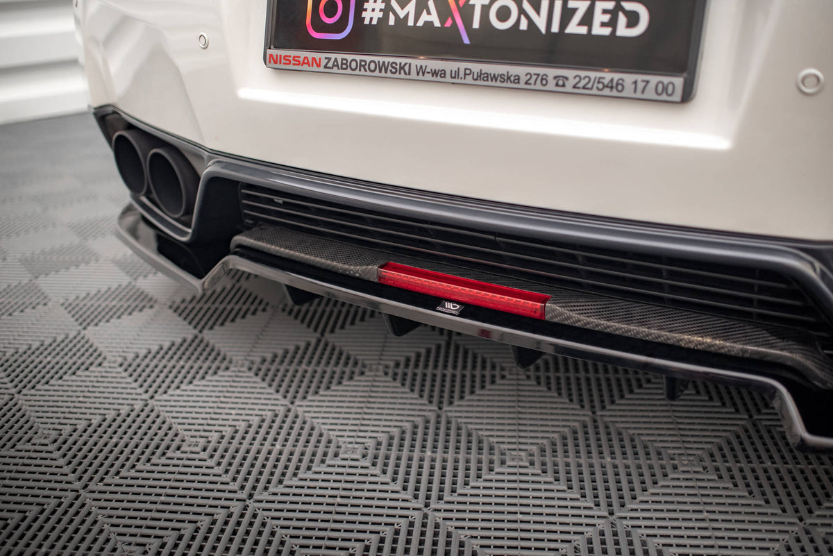 Rear Splitter + Flaps for suitable for Nissan GTR R35 Facelift