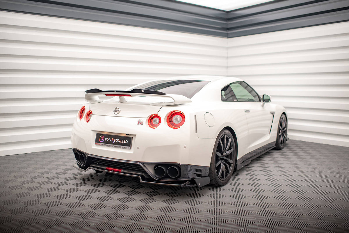 Rear Splitter + Flaps for suitable for Nissan GTR R35 Facelift