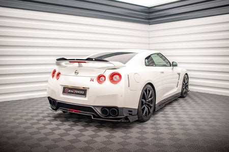 Rear Splitter + Flaps for suitable for Nissan GTR R35 Facelift