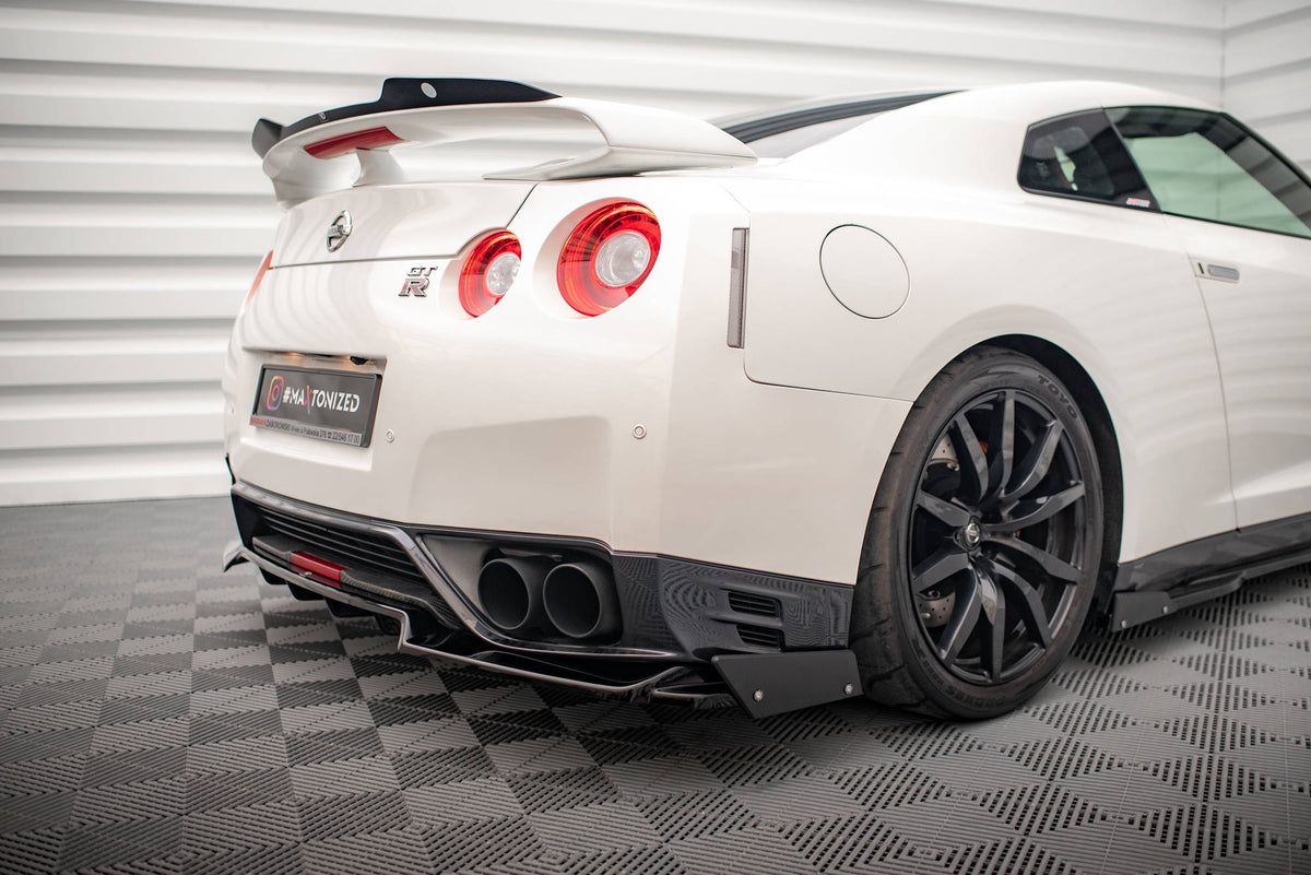 Rear Splitter + Flaps for suitable for Nissan GTR R35 Facelift