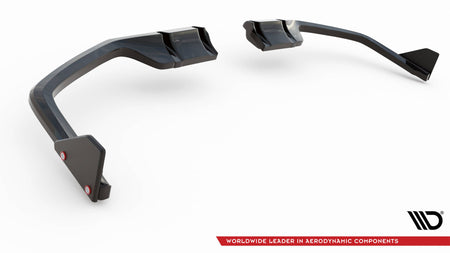 Rear Splitter V.1 (with vertical bars) + Flaps suitable for Honda Civic Sport Mk 10 Facelift