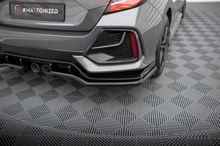 Rear Splitter V.1 (with vertical bars) suitable for Honda Civic Sport Mk 10 Facelift
