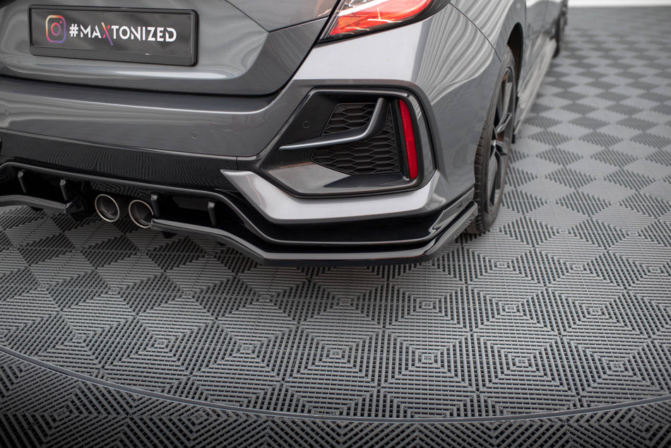 Rear Splitter V.1 (with vertical bars) suitable for Honda Civic Sport Mk 10 Facelift