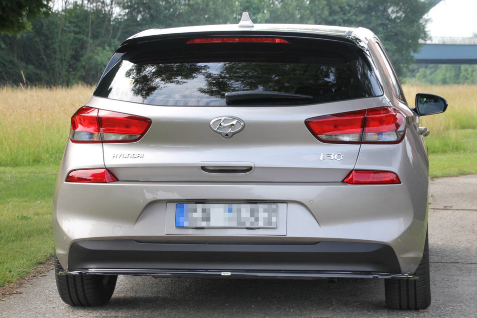 Rear Splitter (WITHOUT VERTICAL BARS) suitable for Hyundai I30 MK3 HATCHBACK