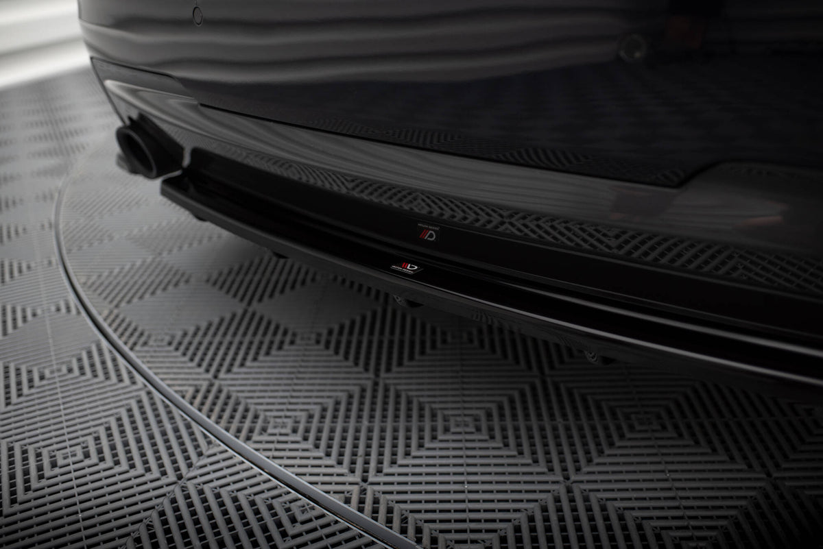 Rear Splitter for suitable for BMW 5 M-Pack Sedan/Touring F10/F11 (fits two single exhaust ends)