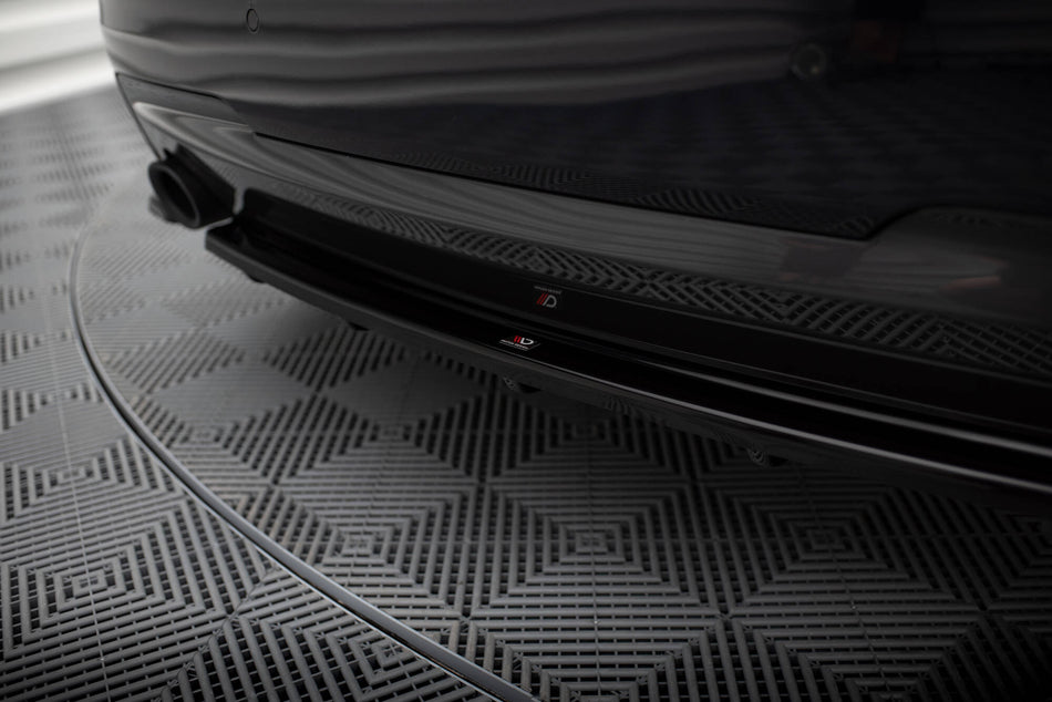 Rear Splitter for suitable for BMW 5 M-Pack Sedan/Touring F10/F11 (fits two single exhaust ends)