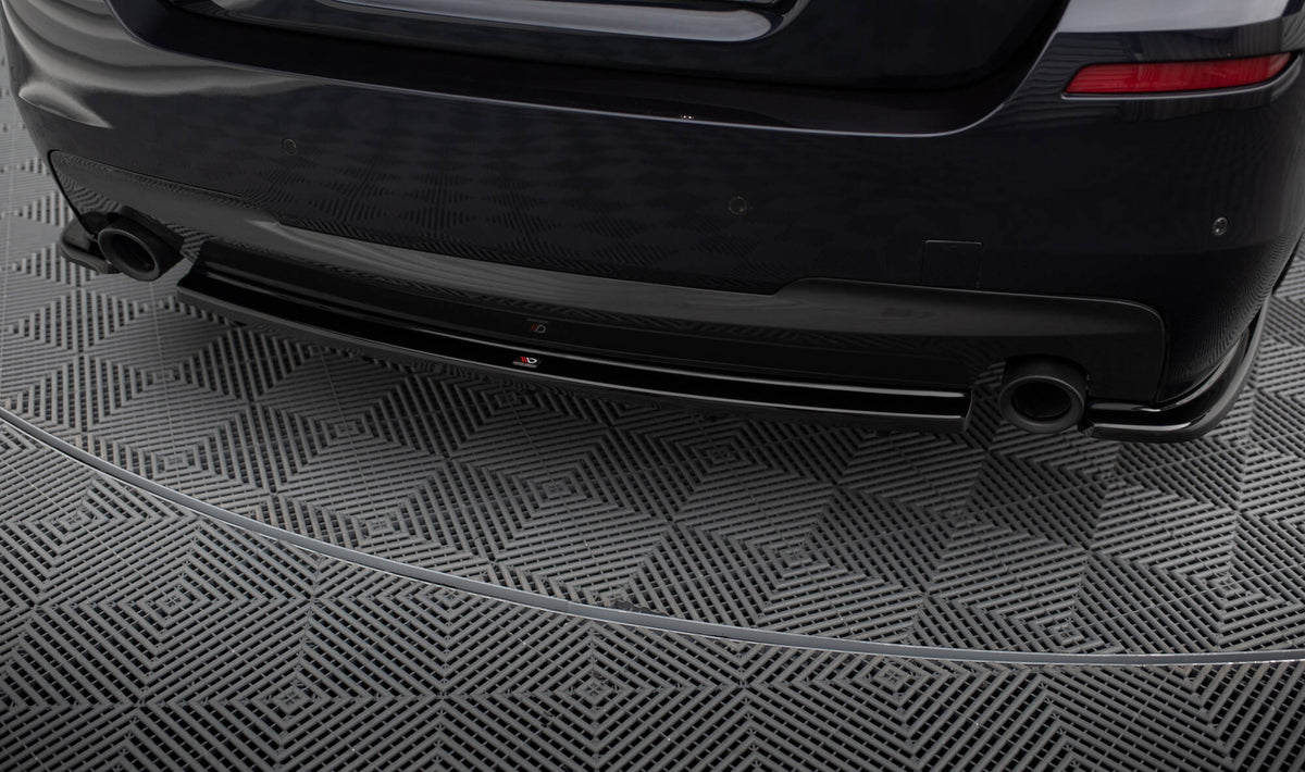 Rear Splitter for suitable for BMW 5 M-Pack Sedan/Touring F10/F11 (fits two single exhaust ends)