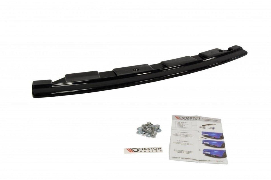 Rear Splitter for suitable for BMW 5 M-Pack Sedan/Touring F10/F11 - without vertical bars (fits two double exhaust ends)
