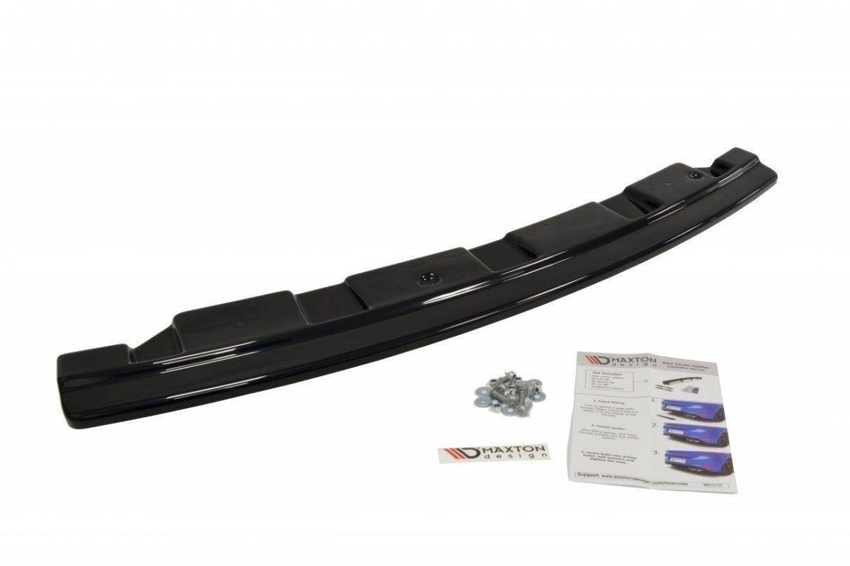 Rear Splitter for suitable for BMW 5 M-Pack Sedan/Touring F10/F11 - without vertical bars (fits two single exhaust ends)