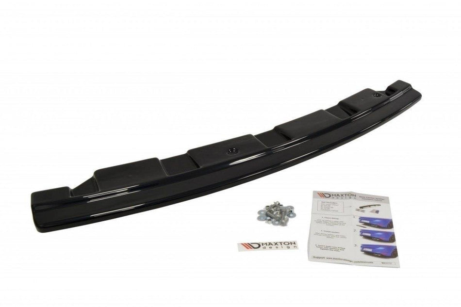 Rear Splitter for suitable for BMW 5 M-Pack Sedan/Touring F10/F11 - without vertical bars (fits two single exhaust ends)