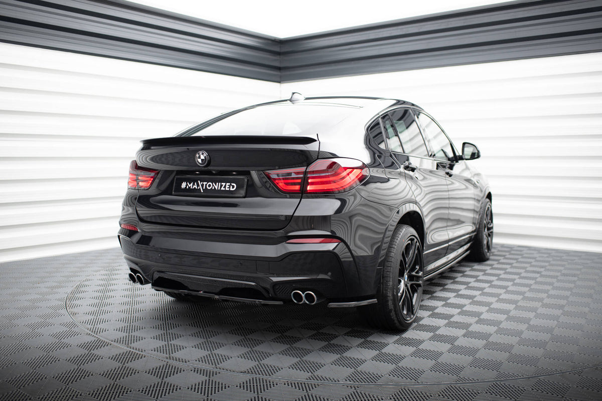 Rear Splitter for suitable for BMW X4 M-PACK (with a vertical bar)