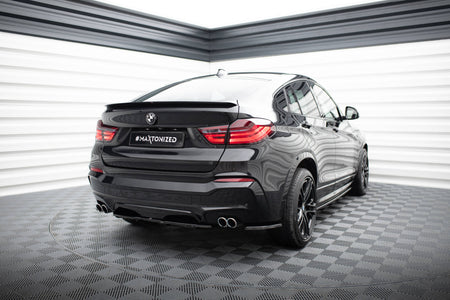 Rear Splitter for suitable for BMW X4 M-PACK (with a vertical bar)