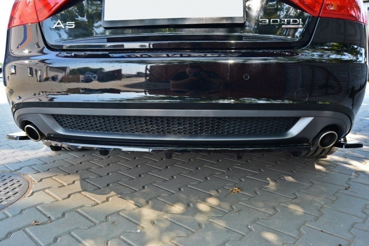 Rear Splitter suitable for Audi A5 Coupe / Sportback S-Line 8T (with a vertical bar)