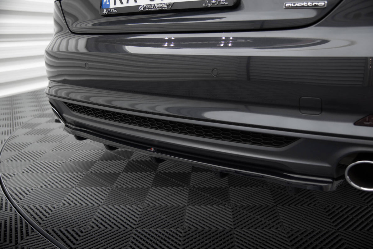Rear Splitter suitable for Audi A5 S-Line F5 Coupe / Sportback (with vertical bars)