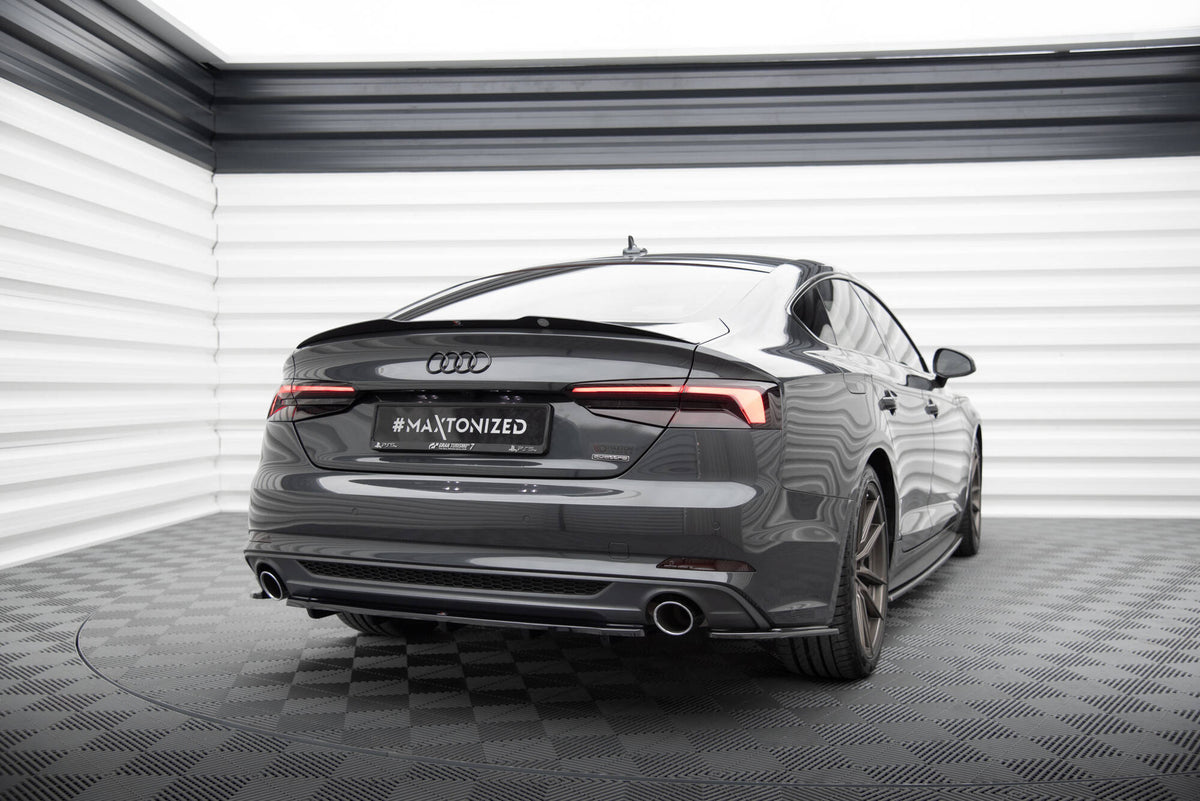 Rear Splitter suitable for Audi A5 S-Line F5 Coupe / Sportback (with vertical bars)