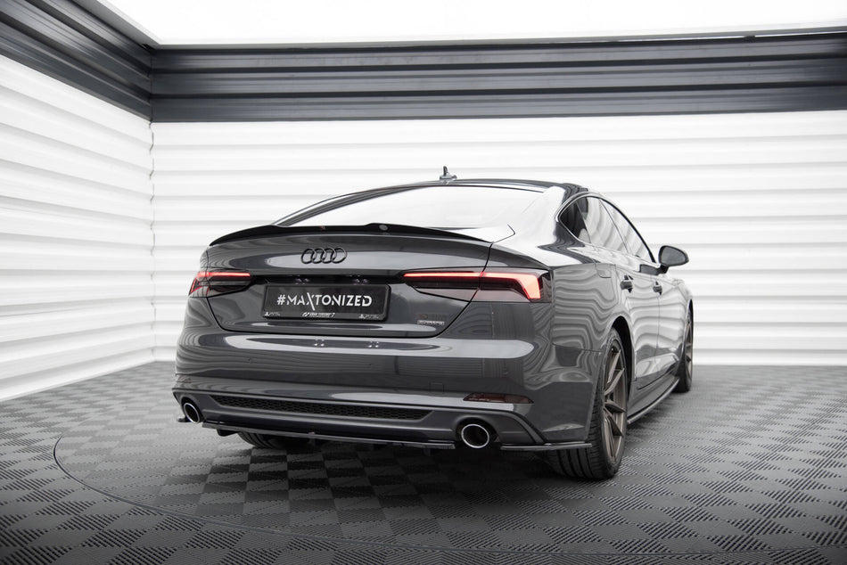 Rear Splitter suitable for Audi A5 S-Line F5 Coupe / Sportback (with vertical bars)