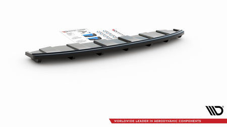 Rear Splitter suitable for Audi A6 C7 S-LINE AVANT EXHAUST 2x1 (with vertical bars)