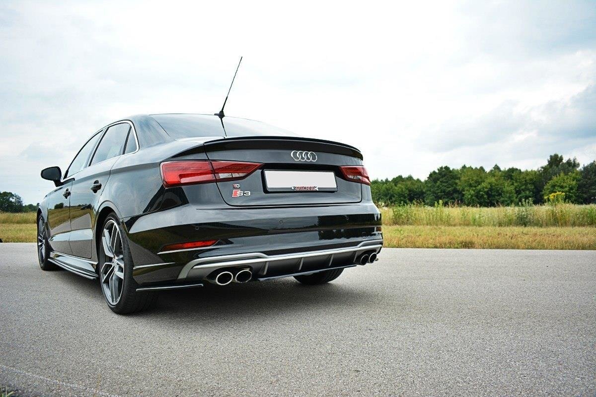 Rear Splitter suitable for Audi S3 8V FL Hatchback / Sportback / Sedan